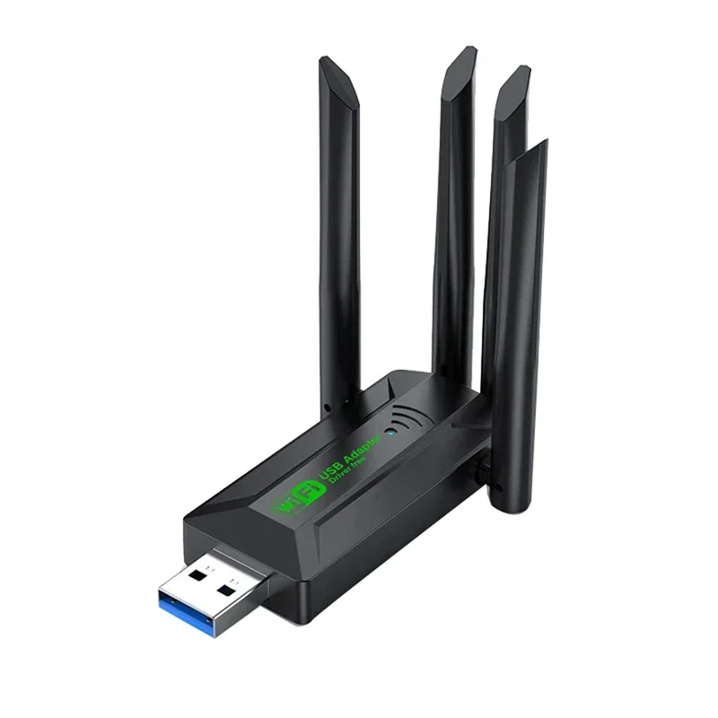 1200Mbps Dual Band USB3.0 Wifi Adapter 2.4Ghz 5Ghz Wifi Adapter With 4 Antenna PC Mini Computer Network Card Receiver