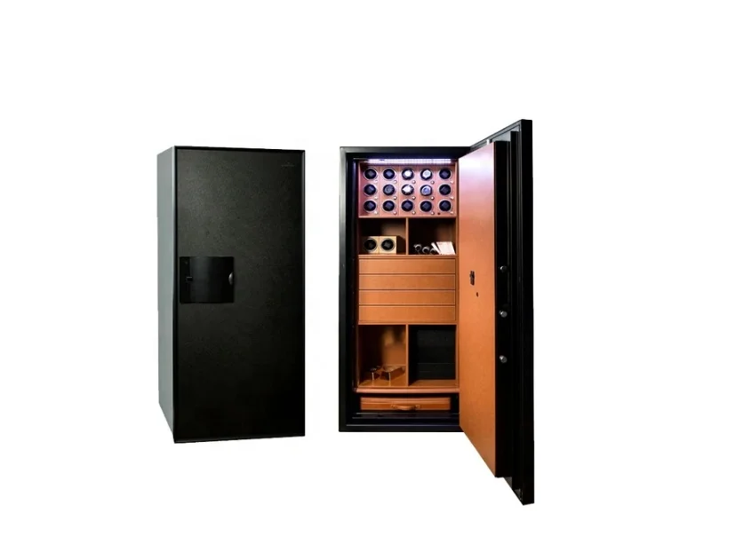 Luxury Custom Watch Winder Safe Box Cabinet Steel Strongbox with Fireproof and Theftproof for Home Intelligent Watch Storage Box