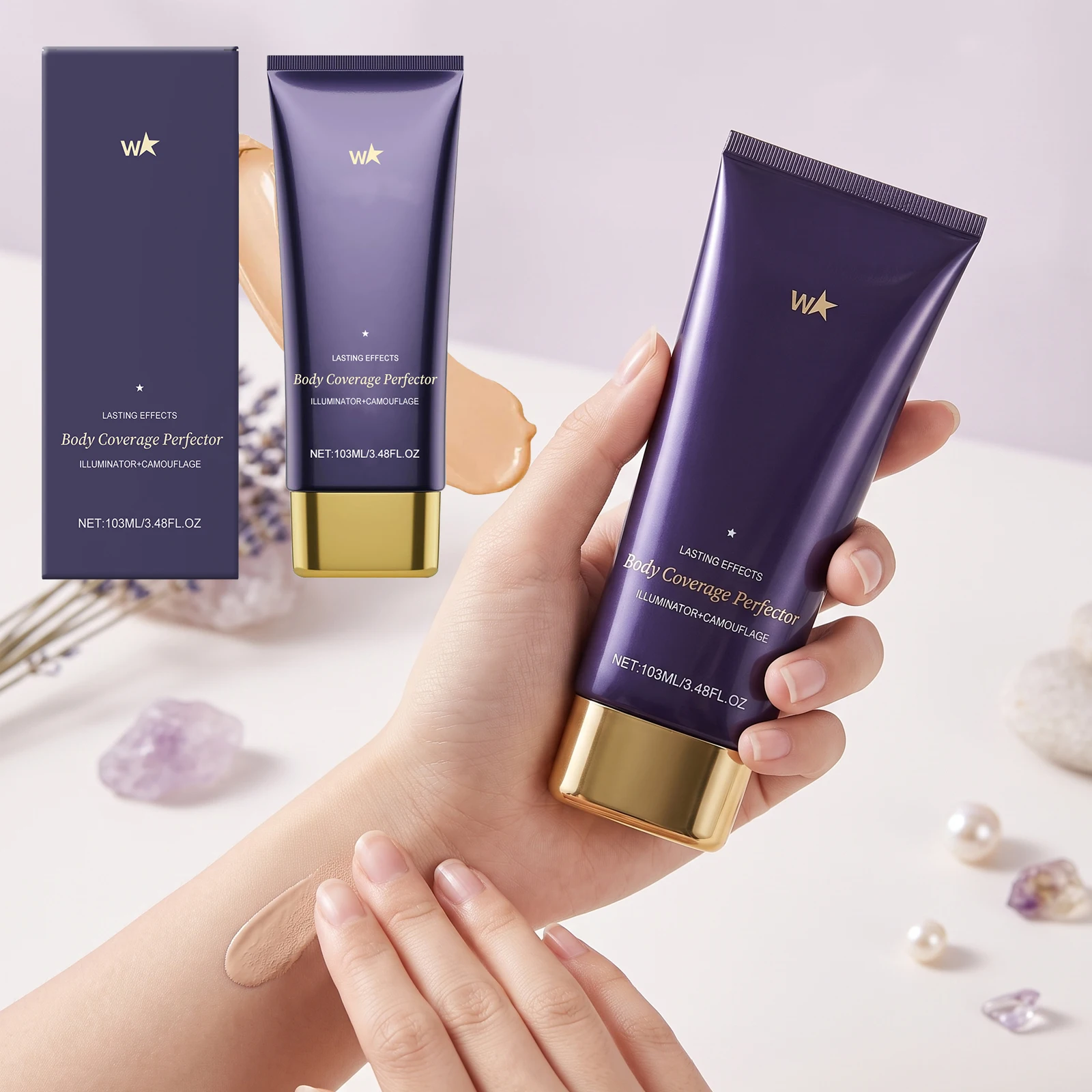 Körper-Concealer Foundation Volle Abdeckung Langanhaltend Makellos Wasserfest Concealer zur Abdeckung von Gesichtsunreinheiten & Tätowierungen an Armen und Beinen