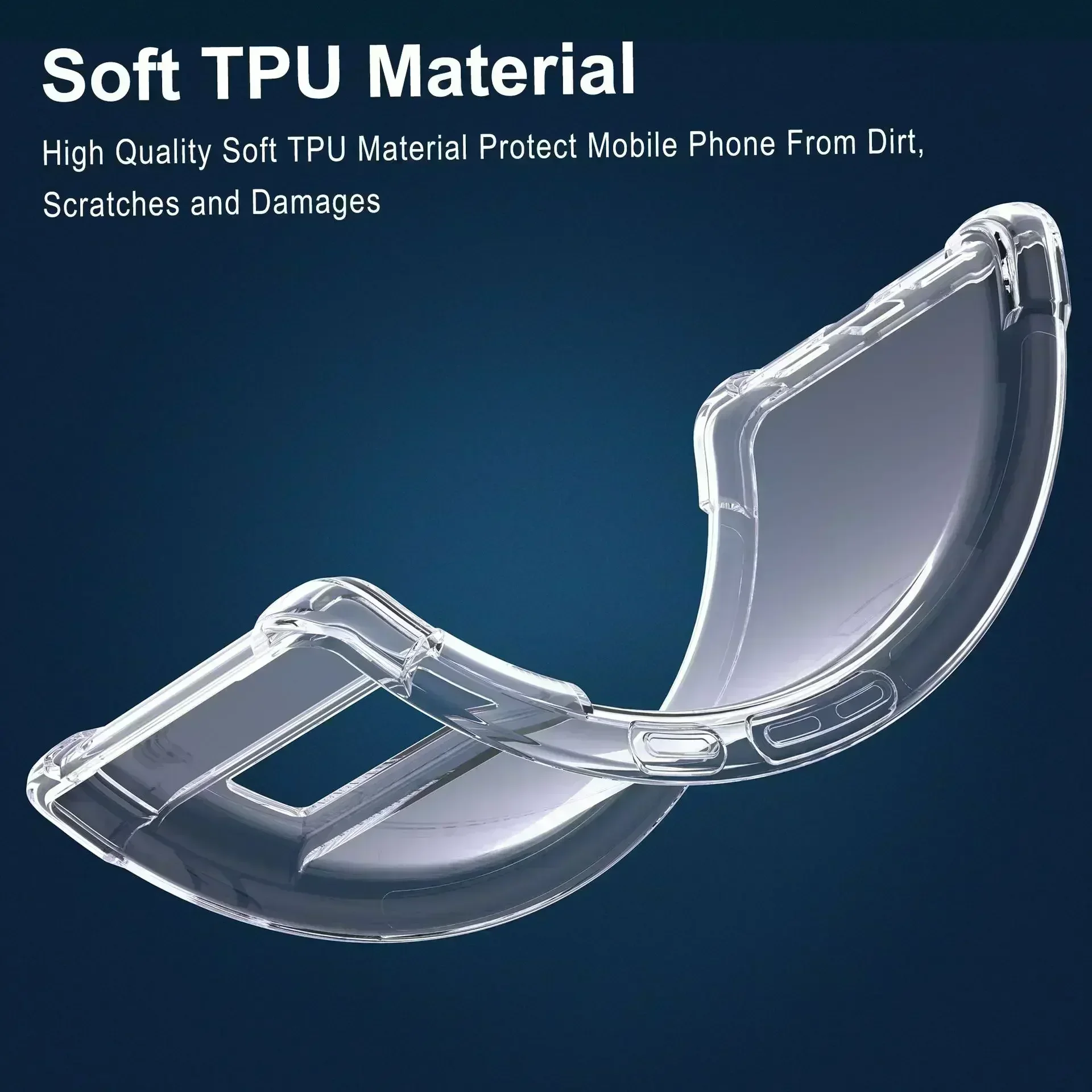 Мягкий прозрачный чехол с защитой подушки безопасности для Google Pixel 7A 7 8 Pro 6A 5G Pixel 7a Pixel 7 Pixel 6 Pixel 8 Pixel 6A Сумка для телефона из ТПУ