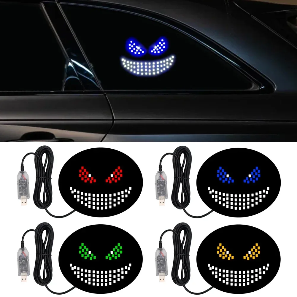 

Devil's Eye Car LED Decorative Light Rear Window Warning Light Devil Eye Atmosphere Light Car Decoration Accessories