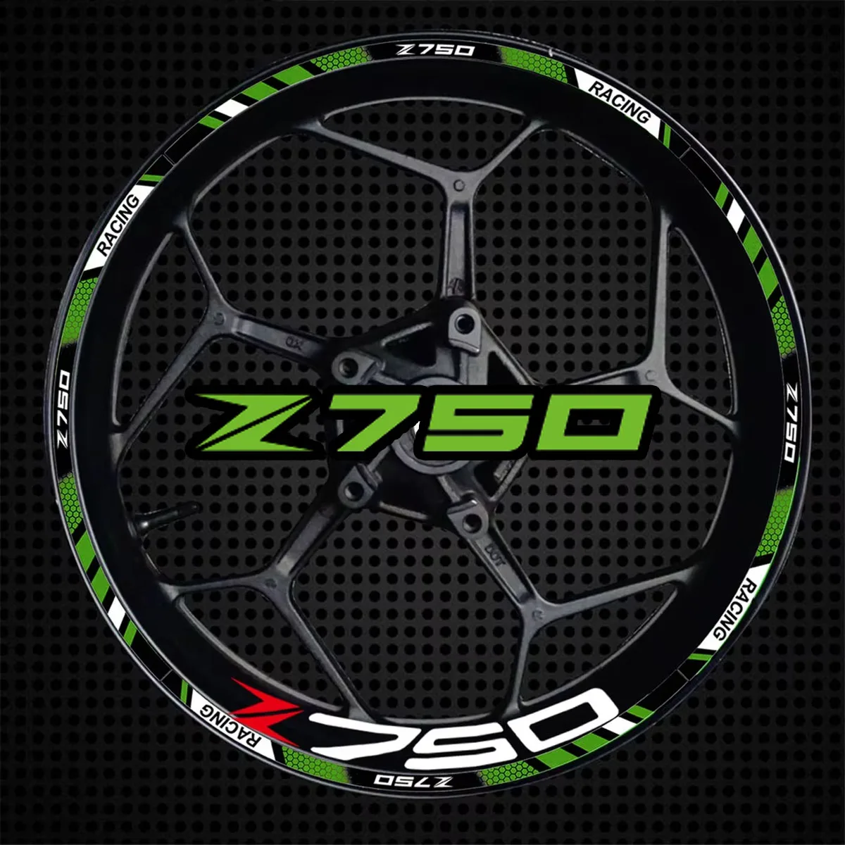 

For KAWASAKI Kawasaki Z750 Z 750 Motorcycle Wheel Hub Stickers Reflective Rim Stripe Tape Racing Moto Bike Decals Accessories