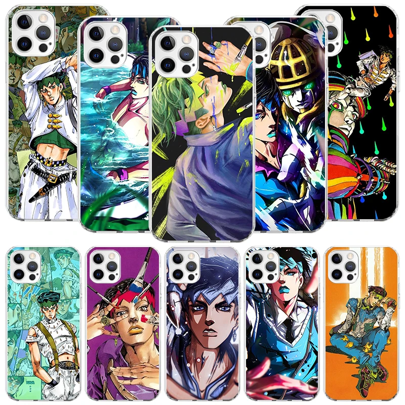 JoJo Adventure Rohan Kishibe Phone Case For iPhone 16 15 Plus 11 14 Pro Max 13 12 Mini XS X XR 7 8 + SE Pattern Customized Couqe