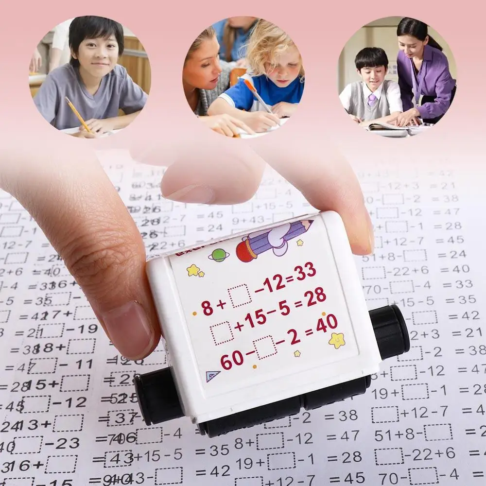 Rolling Math Blank Filling Scroll Questioner Math Calculating Tool Arithmetic Filling Questioner Arithmetic Rolling Stamp