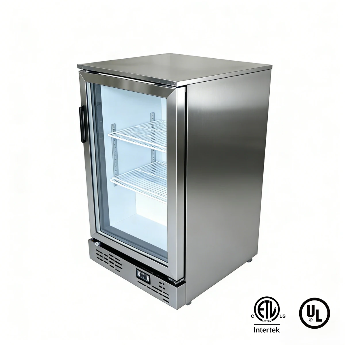 Air Cooling Glass Door Automatic Defrost Single-Temperature 2-8 Counter Back Bar Cooler Refrigerator