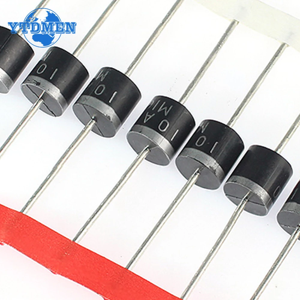 10/20pcs 10A10 Diodes 10A 1000V DO-27 Electrical Axial Rectifier Diodes Kit