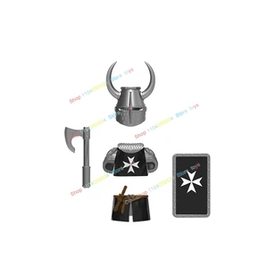 Serie mittelalterlicher Ritterfiguren Baublöcke, Kriegersoldaten, Krankenhaus Herz von Leo, Teutonic Knight Batalha Pastor, Geschenk des Kindes, DT8901 6 Hauptverkäufe LEGO Coracao - №6