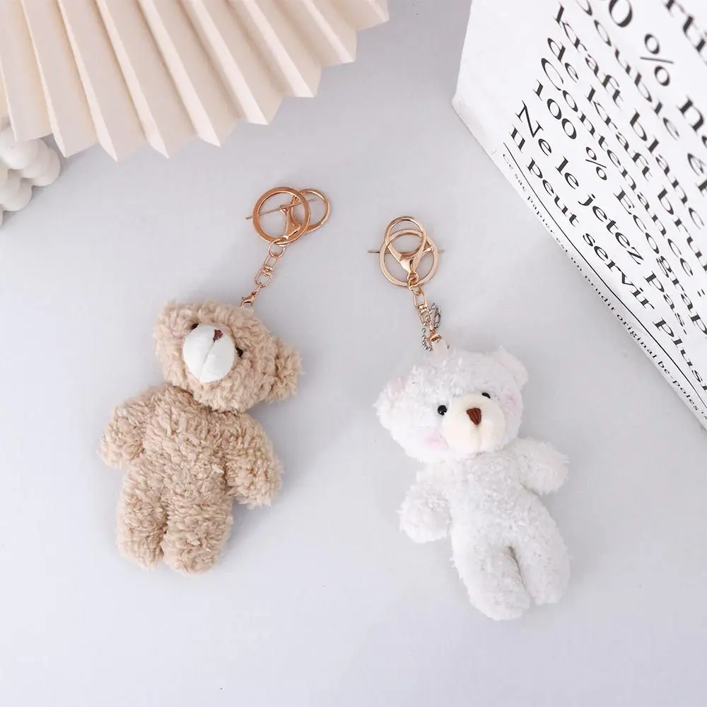 Bag Accessories Plush Pendant Stuffed Animal Toys Bear Plush Keychain Backpack Pendant Dog Plush Keyring Plush Rabbit Keychain