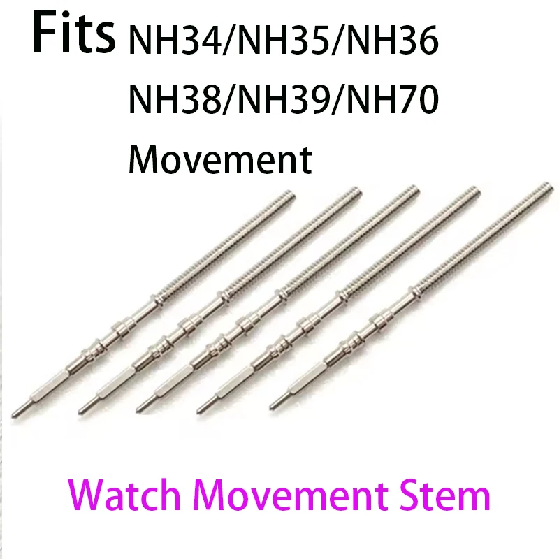 Movement Watch Steel Stem Crown Kit Watch Of Parts NH34 NH35 NH36 NH38 NH39 NH70 Movement Watch Stem Spare Replacement Parts