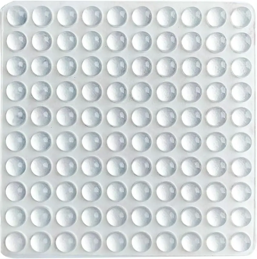 

100 Clear Rubber Bumper Pads for Drawers, Cabinets, Furniture - Sound Dampening & Protection