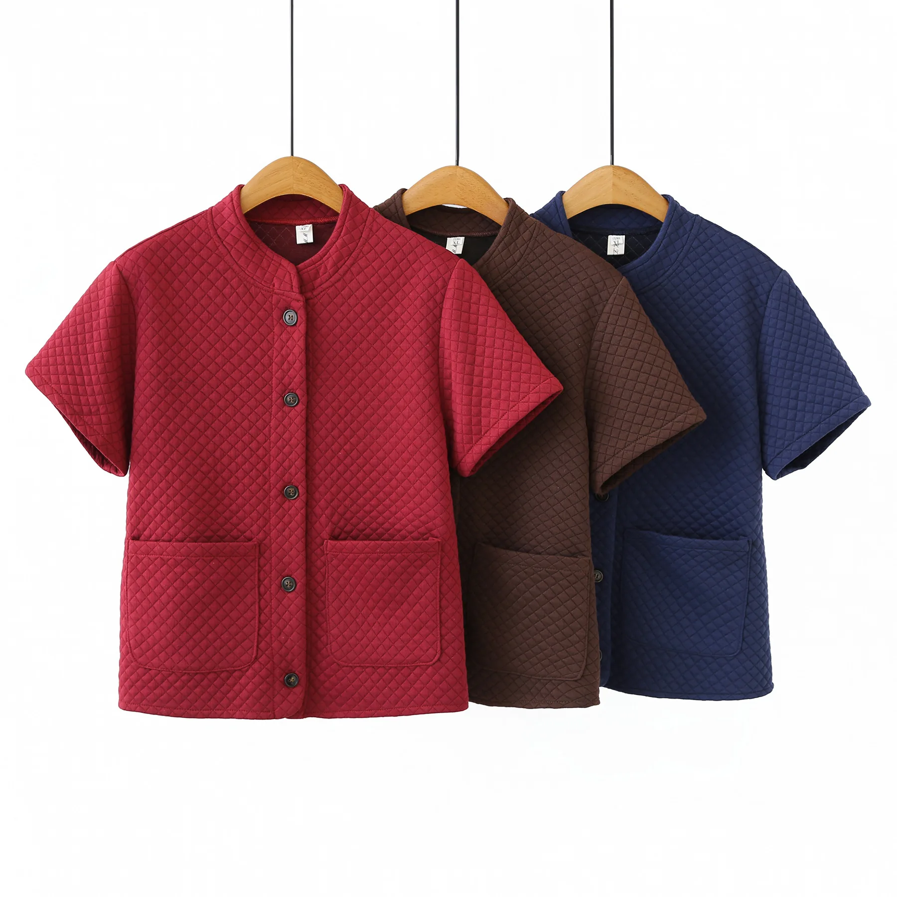 XXXXL Fashion Plus Size Woman Clothing 2026 Spring Vest Short Sleeved Cardigan Retro Coat 669 view 4