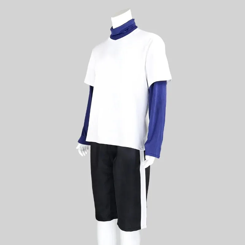 Anime Hunter X Hunter Killua Zoldyck Cosplay Costumes T-shirt Clothing Accessories Full Set Carnival Party Outfits Boy Suits