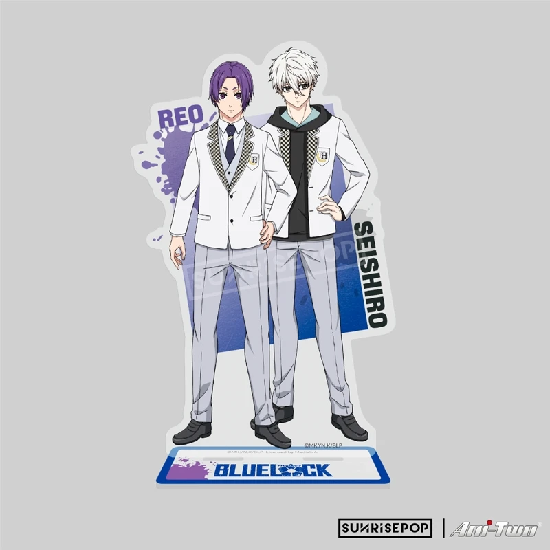 Anime BLUE LOCK Nagi Seishiro Mikage Reo Cosplay Double acrilico Standing Sign Desktop Ornament Indicative Board Ornaments Gift