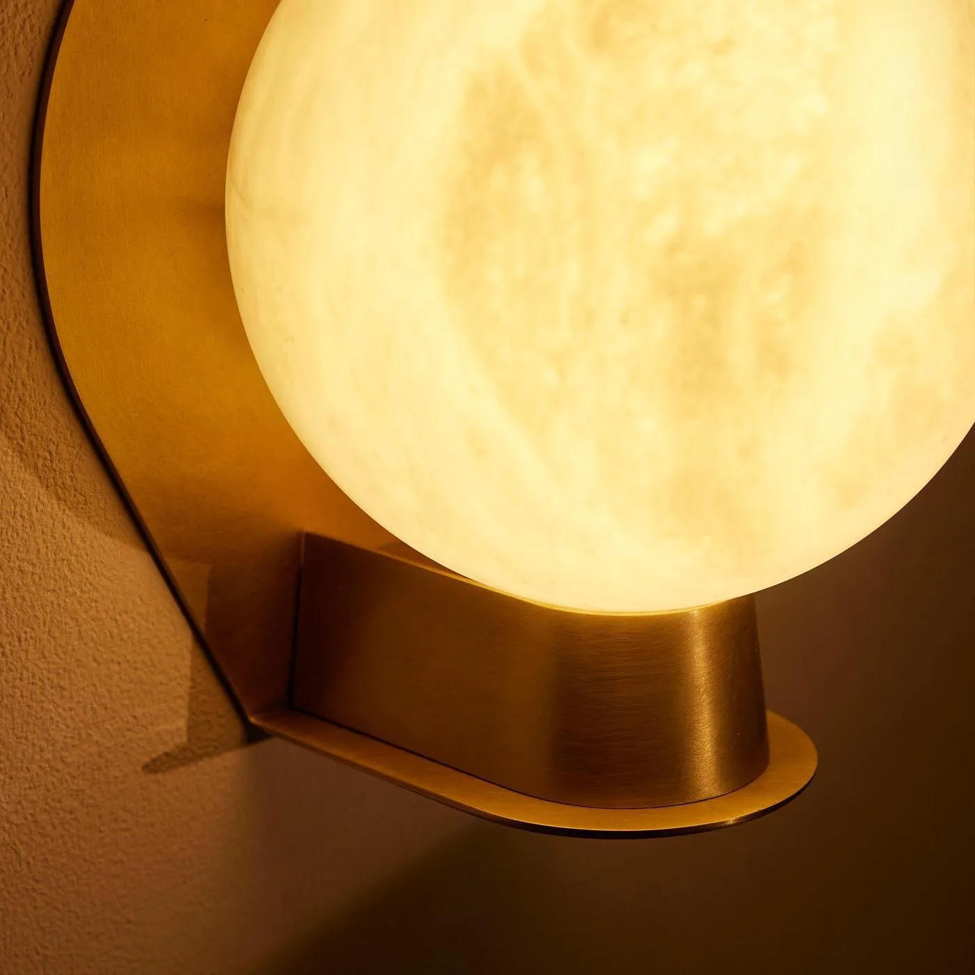 Lampada da parete postmoderna americana retrò minimalista leggera di lusso in marmo camera da letto casa privata villa