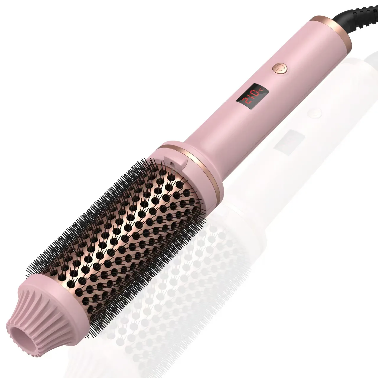 Brosse professionnelle en céramique pour bigoudi, brosse chaude chauffante PTC pour boucles amples et volumineuses, coiffure chauffante