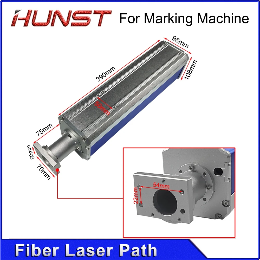 HUNST 파이버 레이저 경로 블루 표준 경로 하우징, Rayucs MAX JPT 인터페이스, 레이저 마킹 및 타각기