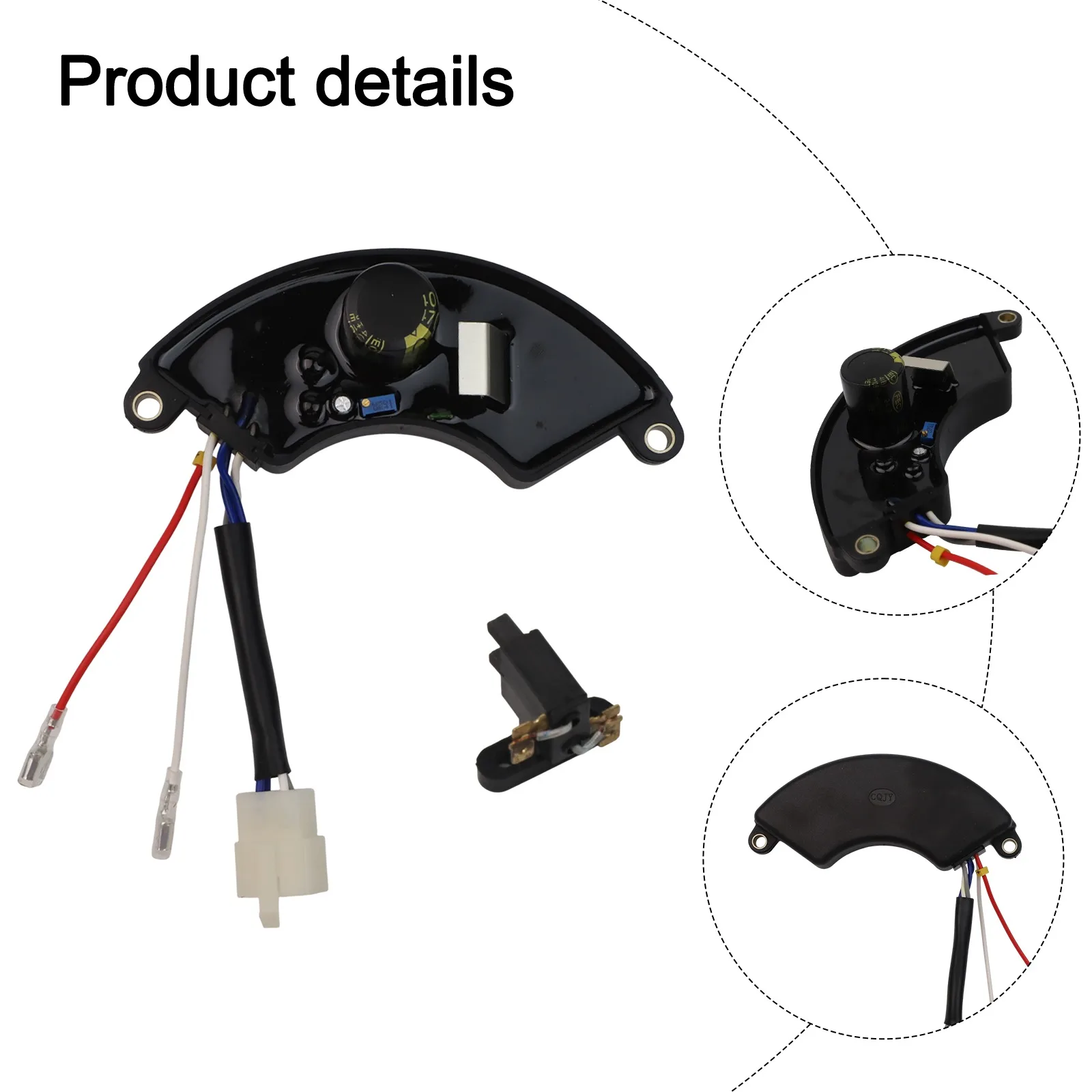 4kW To 10kW Automatic Voltage Regulator For Generator Maintenance 6-Wire Connection ABS Material Height - 2-1 2 Inches
