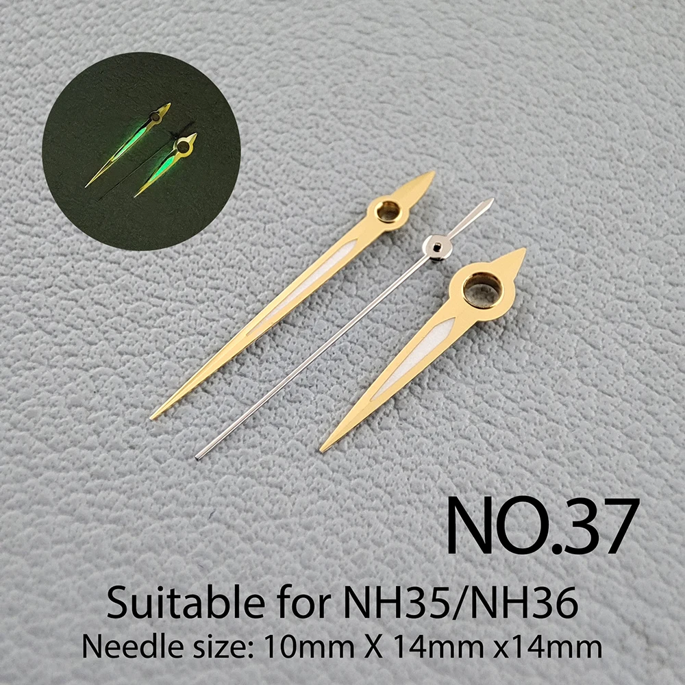 Watch Accessories Watch Pointer NH35 Hand Pointer Orange, Luminous Suitable For NH35, NH36 Movement NO.9