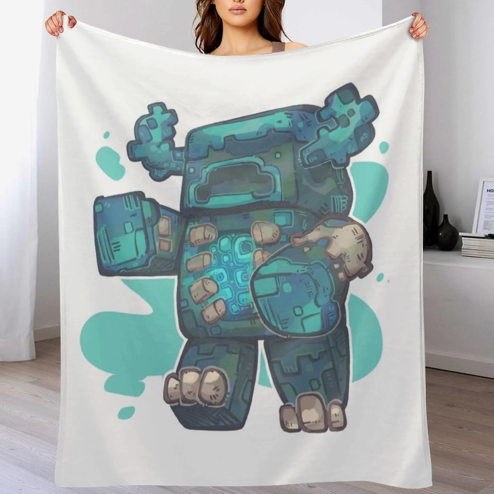 

1377 - Warden Throw Blanket sofa bed Plaid Camping Travel Blankets
