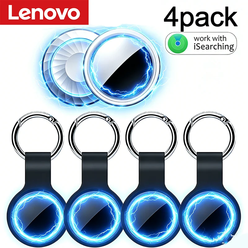 Lenovo Anti-Lost GPS Smart Tracker Reminder Device Pets Bag Wallet Bluetooth Finder Air Tag Tracking Locator for Android