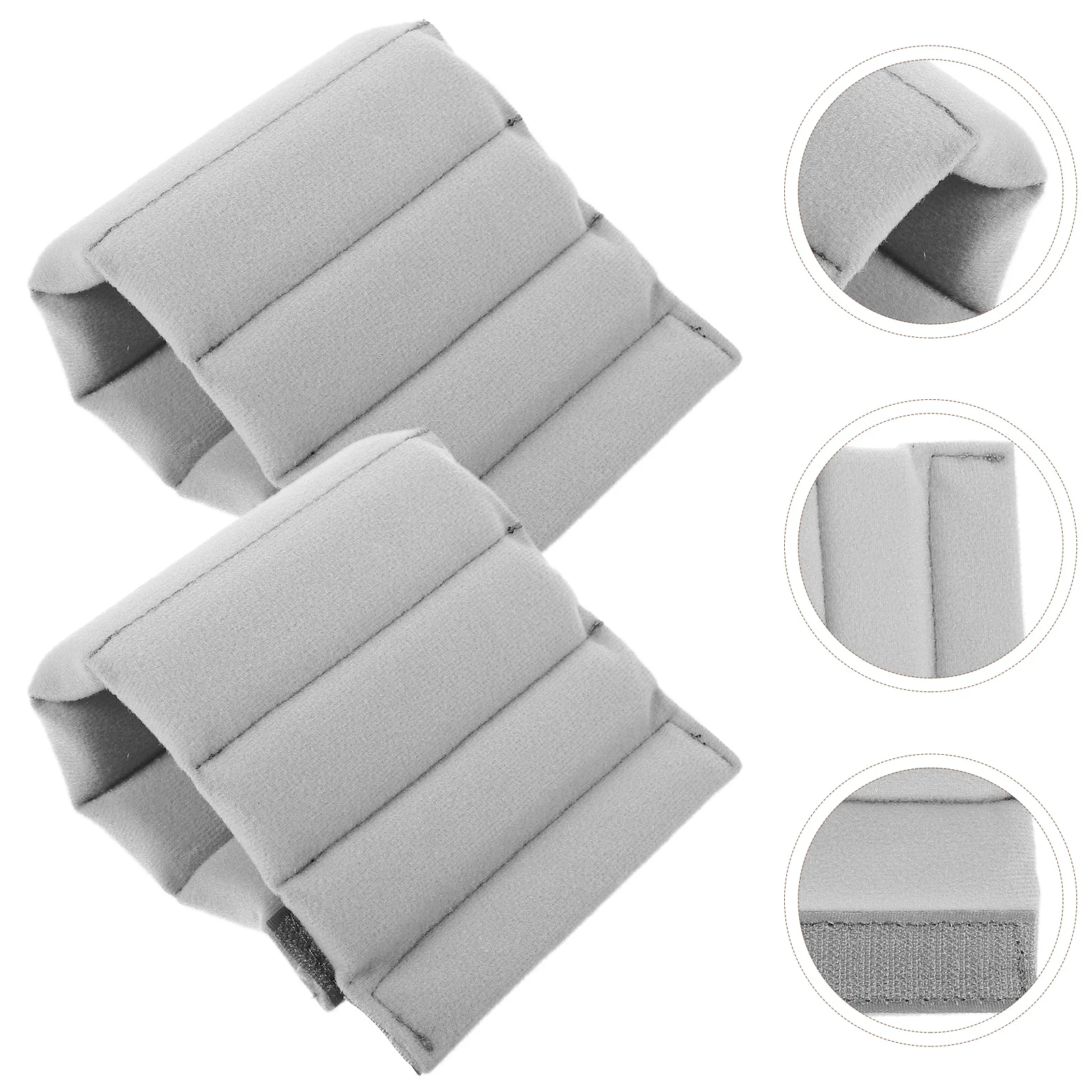 2 Pcs Camera Bag Divider Dividers Inserts for Backpack Gray Suede Roller Partition