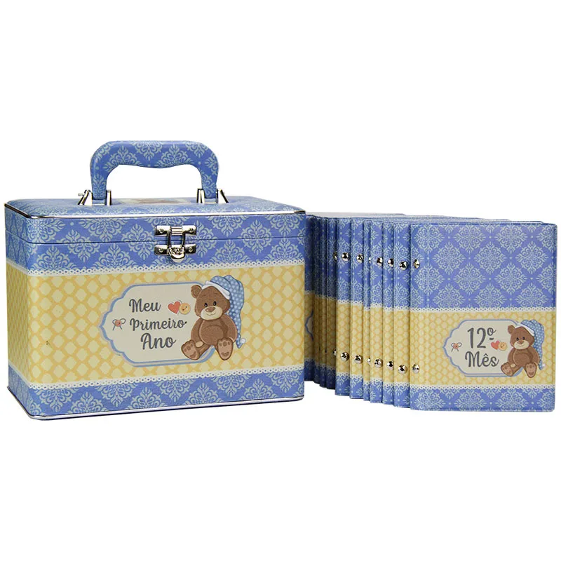 Case 12 240 Baby Albums Photos 10x15 Blue Bear-6093 5054001/002