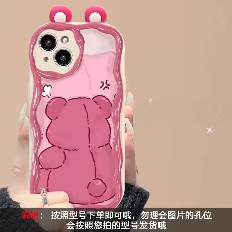 3D Ear Winnie Pooh Bear Lotso Casing For Xiaomi Redmi Note 15 Pro 5G 15A 15C 15 14C 13C Note 14 13 12 Pro Plus 5G Disney Case - view 3