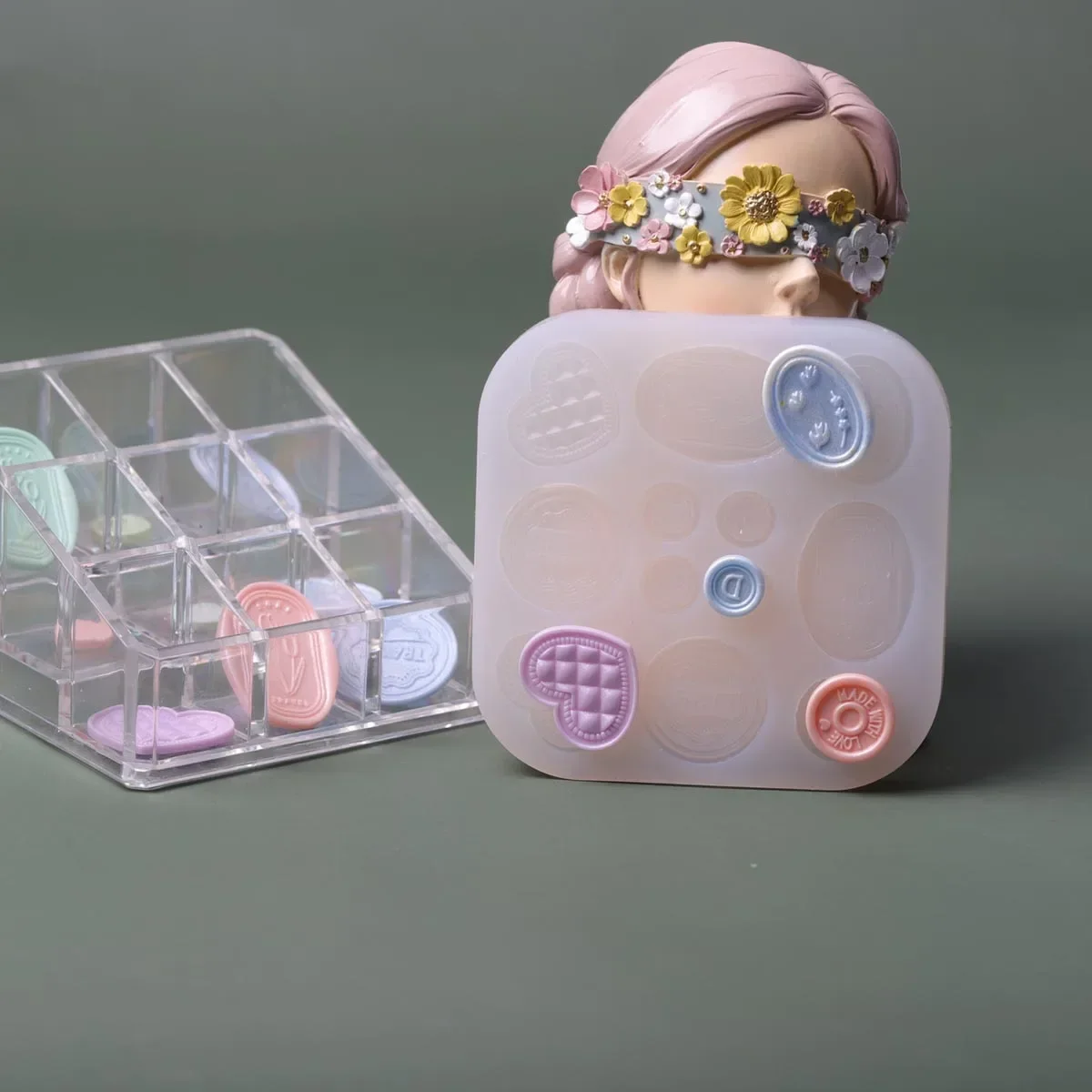 صديقة للبيئة الإبداعية محاكاة كعكة عيد ميلاد قالب شمع دونات دائرة ديكور قالب من السيليكون الشوكولاته البسكويت قوالب الراتنج