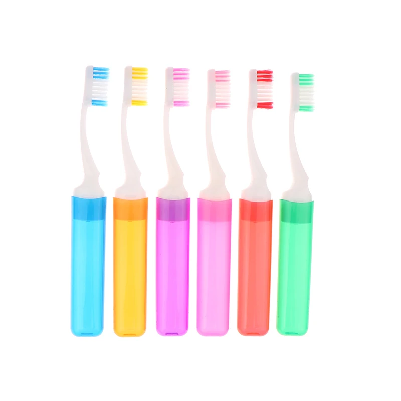 Travel Portable Folding Toothbrush Super Soft Bristle Toothbrush Fold Travel Camping Hiking Outdoor Easy To Take Toothbrush