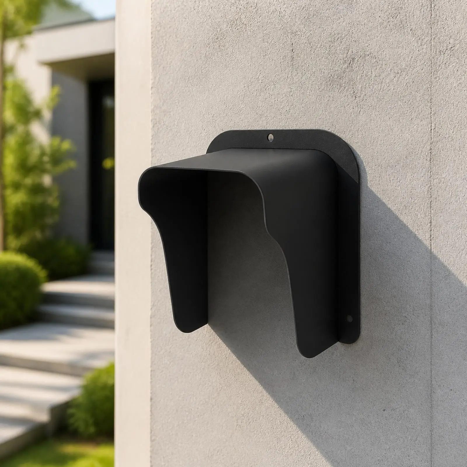 Outdoor Doorbell Rain Cover Metal Wall Mounted Entry Device Protector Shield for Camera Intercom Biometric Reader Anti Rain