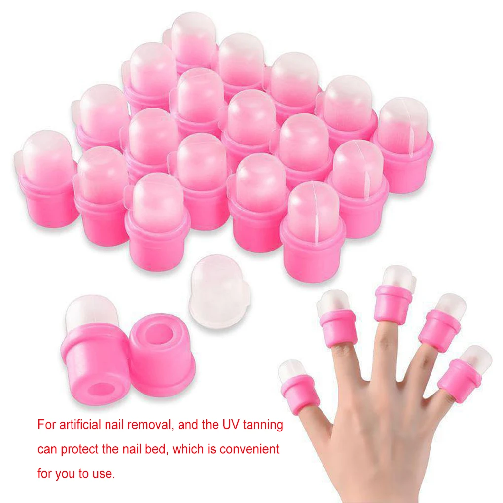 Removedor de esmalte de uñas, herramienta de Arte de uñas, removedor de esmalte de Gel UV acrílico, Clip de removedor, tapas de remojo, bricolaje, 10 piezas