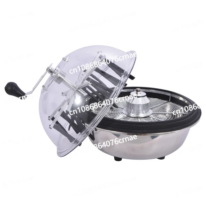 16 Inch Bowl Trimmer Manual Twisted Spin Bowl Leaf  Trimmer Stainless Steel Leaf Trimmer Flower Plant Bowl Cutting Machine