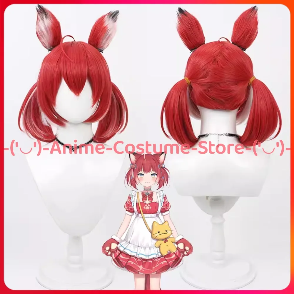 

NIJISANJI VTuber Akami Karubi Cosplay Wig Anime Character Halloween Carnival Party Costume Wigs Heat Resistant Synthetic Hair