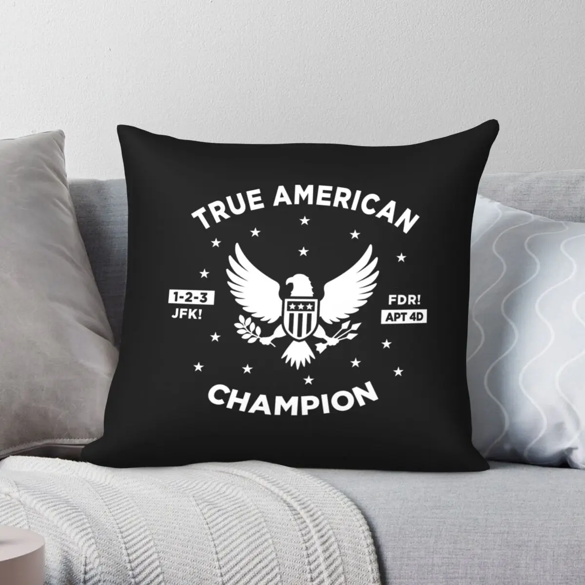 True American Champion New Girl Pillowcase Polyester Linen Velvet Printed Zip Decor Pillow Case Home Cushion Cover 18