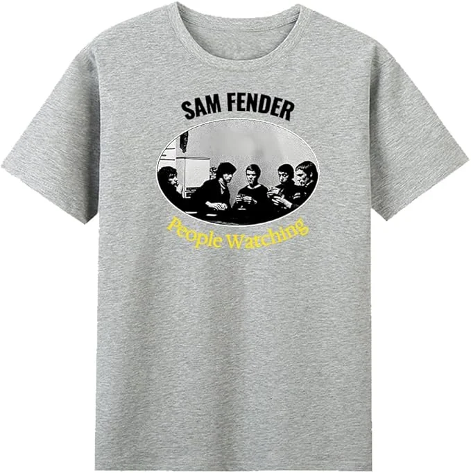 Sam Fender People Watching T-Shirt Crewneck Short Sleeve Cotton Tee Women Men Streetwear Fashion Clothes view 3