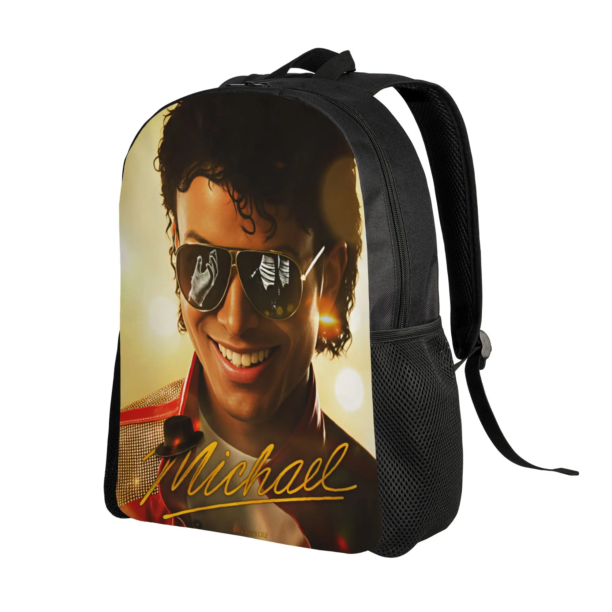 Michael Jackson Backpack Men  Breathable Backpacks Polyester Fun School Bags Travel Designer Rucksack