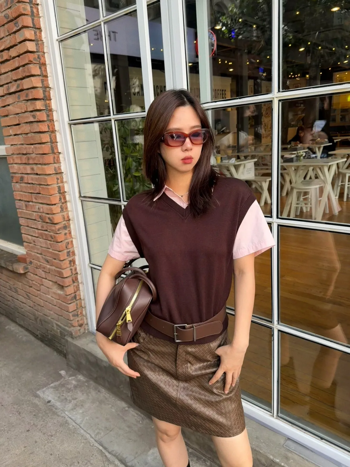 

Новая осенне-зимняя женская вязаная кофта Acrab из смесовой шерсти и хлопка, свободного кроя, в стиле колледж, с цветными вставками