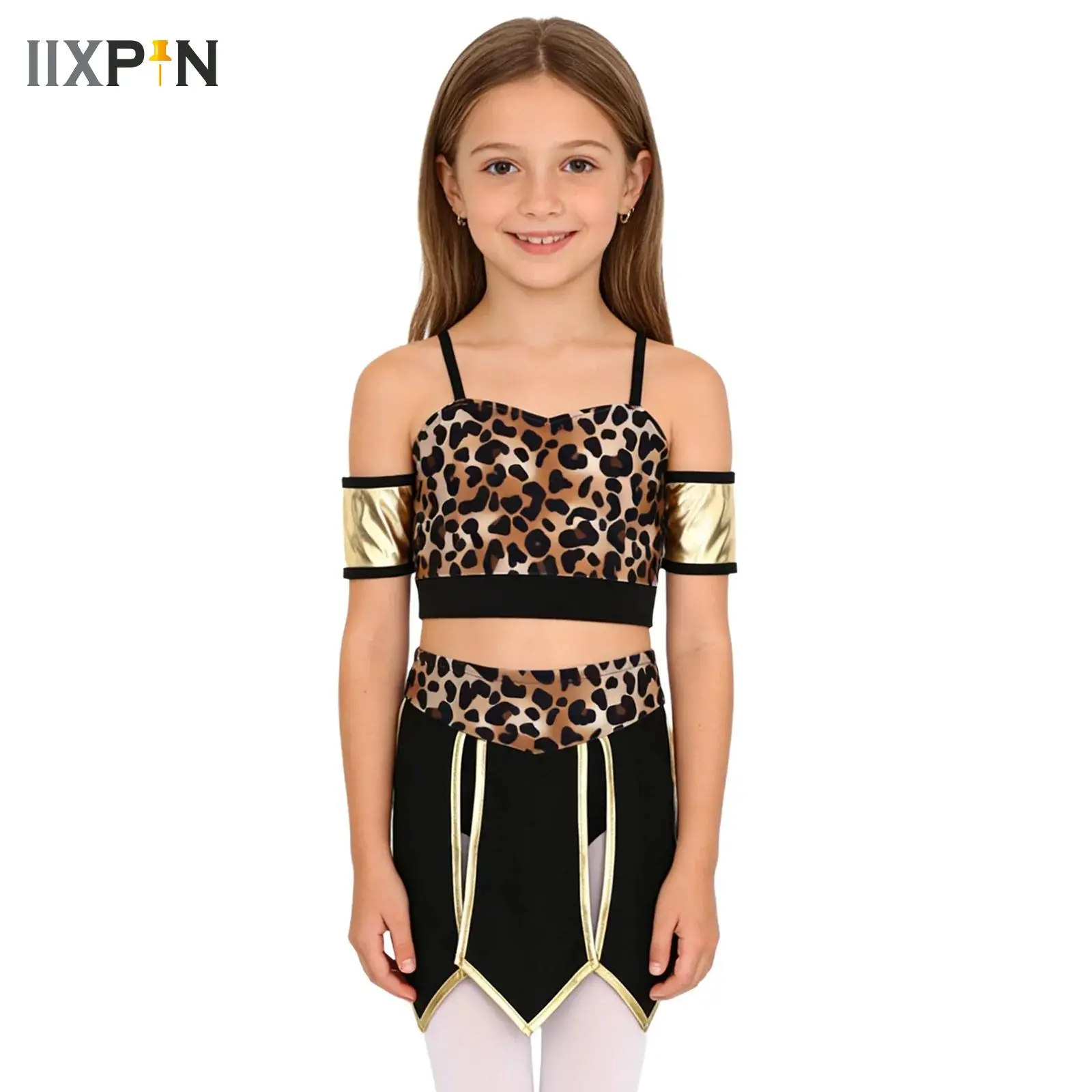 

Новинка, оригинальные костюмы для косплея дикого человека в африканском стиле для девочек, комплект из 2 предметов, танцевальная одежда на тему пещер, детская вечеринка, косплей