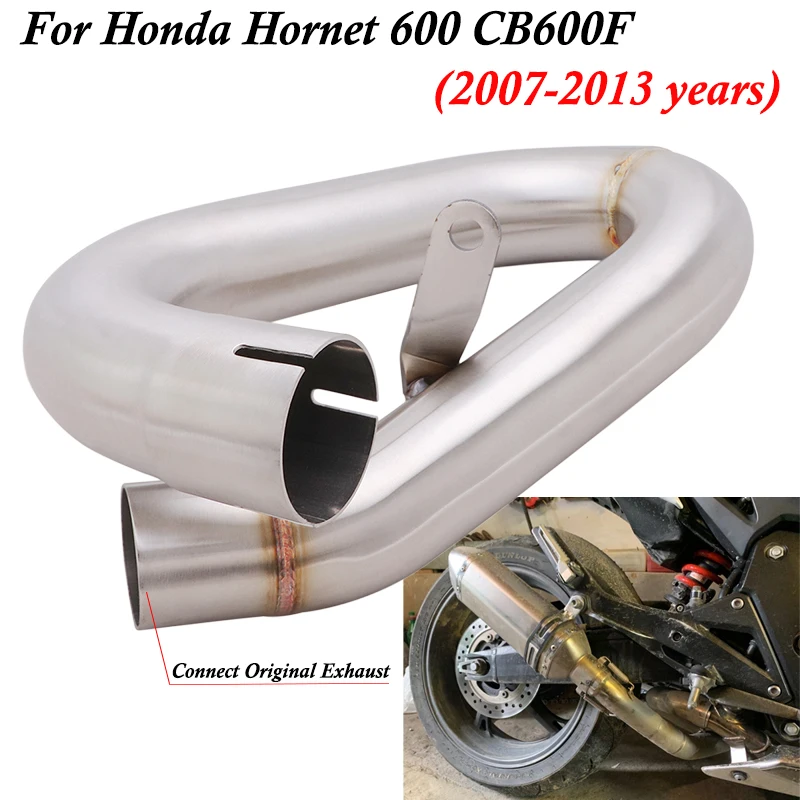 For HONDA Hornet 600 CBR600F CB600F 2007 - 2013 Motorcycle Exhaust Escape Modify Stainless Link Pipe Connection Original Muffler