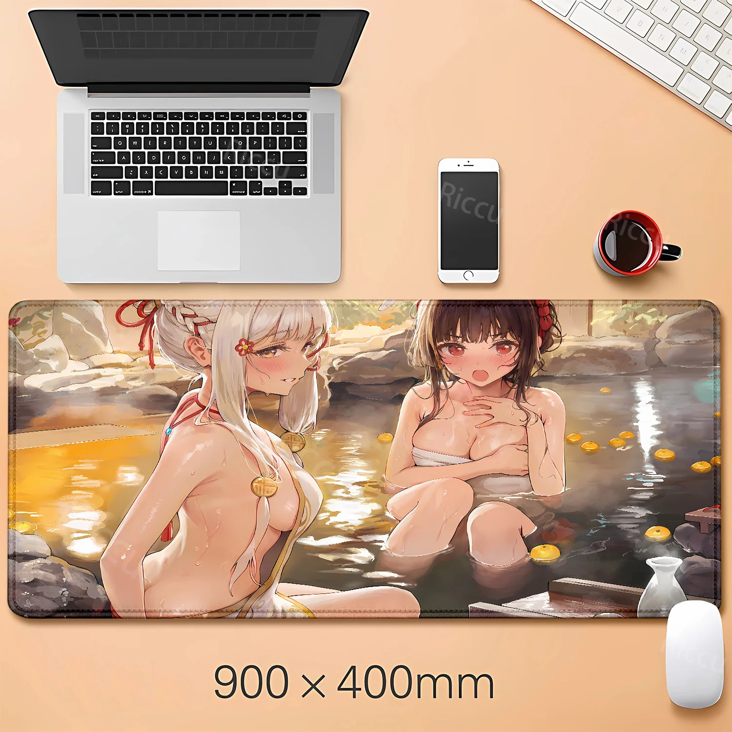 

Chiori Aihara Mahjong Soul mousepad HD Printing Computer Gamers Locking Edge Non-slip mouse pad XXL 90x40cm teclado PC desk mat