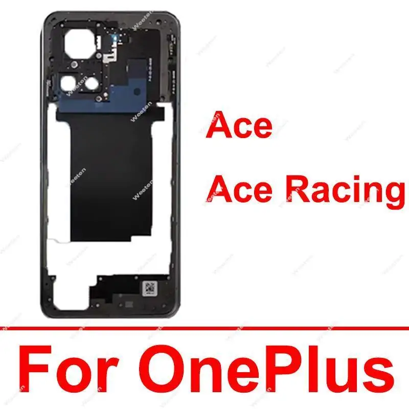 For OnePlus 1+ ACE Ace Racing Middle Frame Housing Middle Cover Housing with/without Side Button NFC Chassis Parts