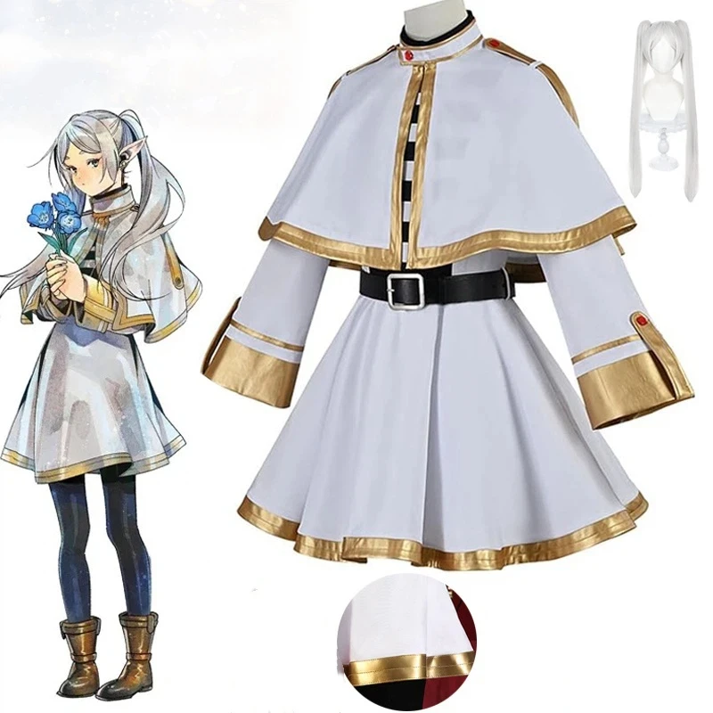 Image of Cosplay Frieren Fantasia Kostüm Mantel Hemden Outfit Fantasy Damen Halloween Karneval Party Kleidung