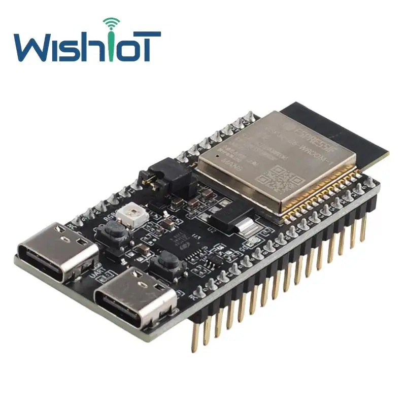 ESP32-C6-DevKitC-1-N8 WiFi Blue-tooth LE IoT Board 8MB Flash USB-C RISC-V MCU for Smart Home Automation IoT Development
