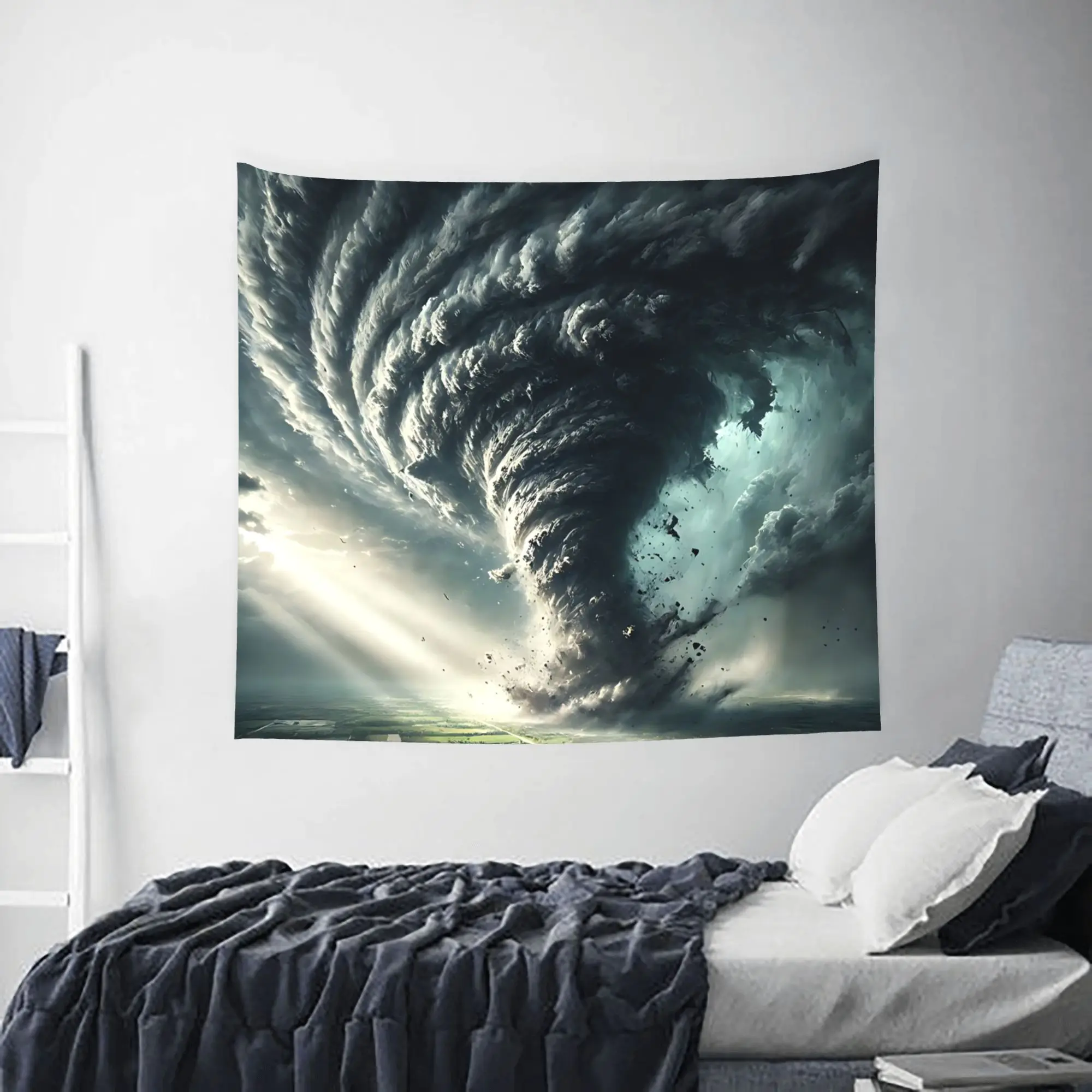 Cool Tornado Pattern Customized Tapestry  Wall Hanging Blanket Tapestry Home Decor Items Wall Decorations