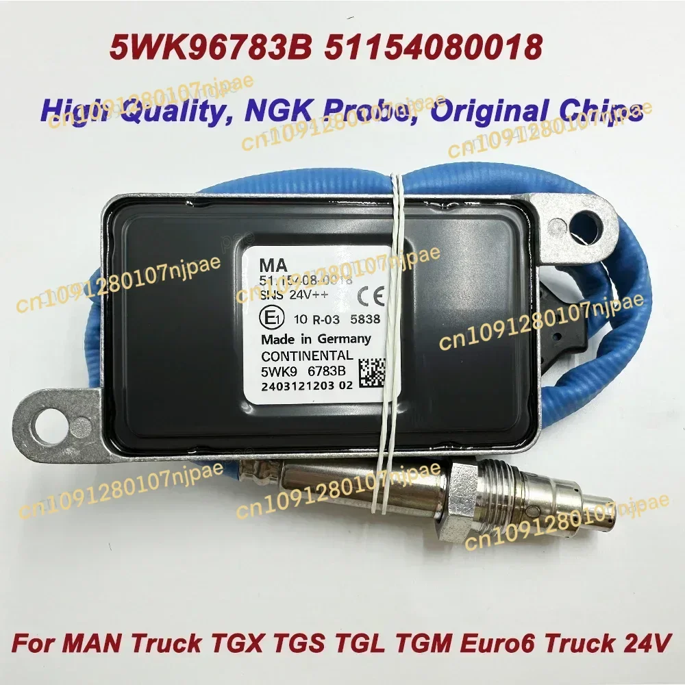 

OE 5WK96783B 51154080018 High Quality for NGK Probe CONTINENTAL NOx Sensor For MAN Euro6 Truck 24V 5WK96783A 51154080011