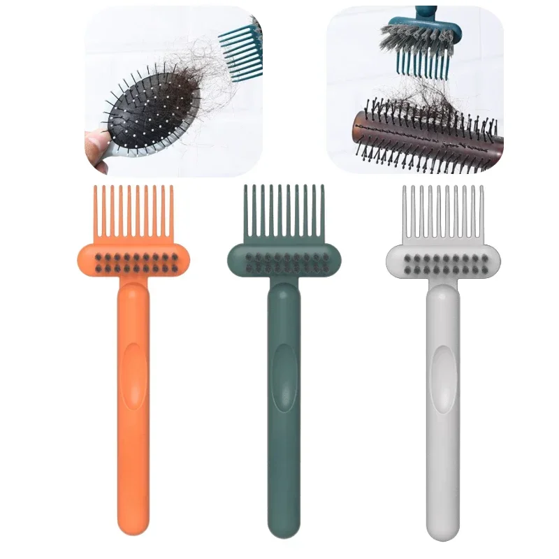 1Pcs Comb Cleaner Delicate Cleaning Hair Brush Comb Cleaning Tools Handle Embeded Tool 2 in1 Airbag-comb Cleaner Edge Brush