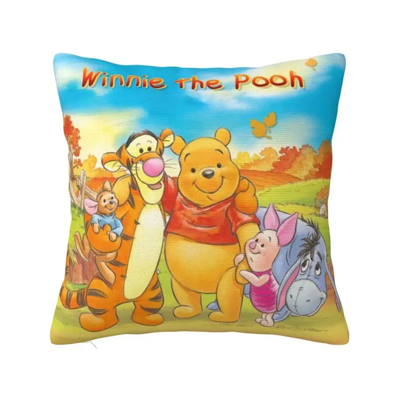 

Luxury Cartoon Bear Winnie The Pooh Cushion Cover 40*40 cm Soft Throw Pillow Case Bedroom Decoration Sofa Chair Pillowcase