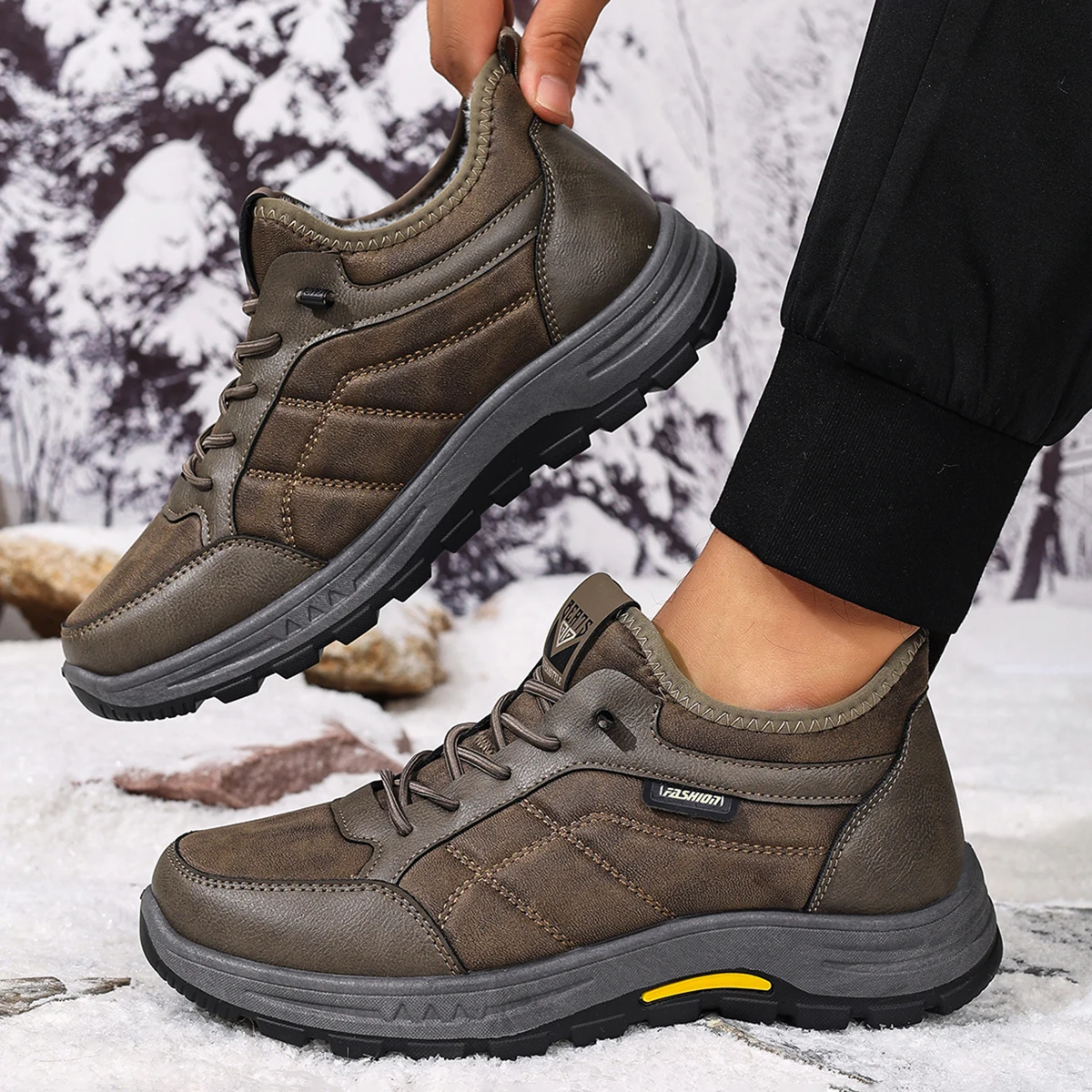 

Men's cotton shoes for winter 2025 outdoor versatile casual warm anti-slip wear-resistant free shipping men's cotton