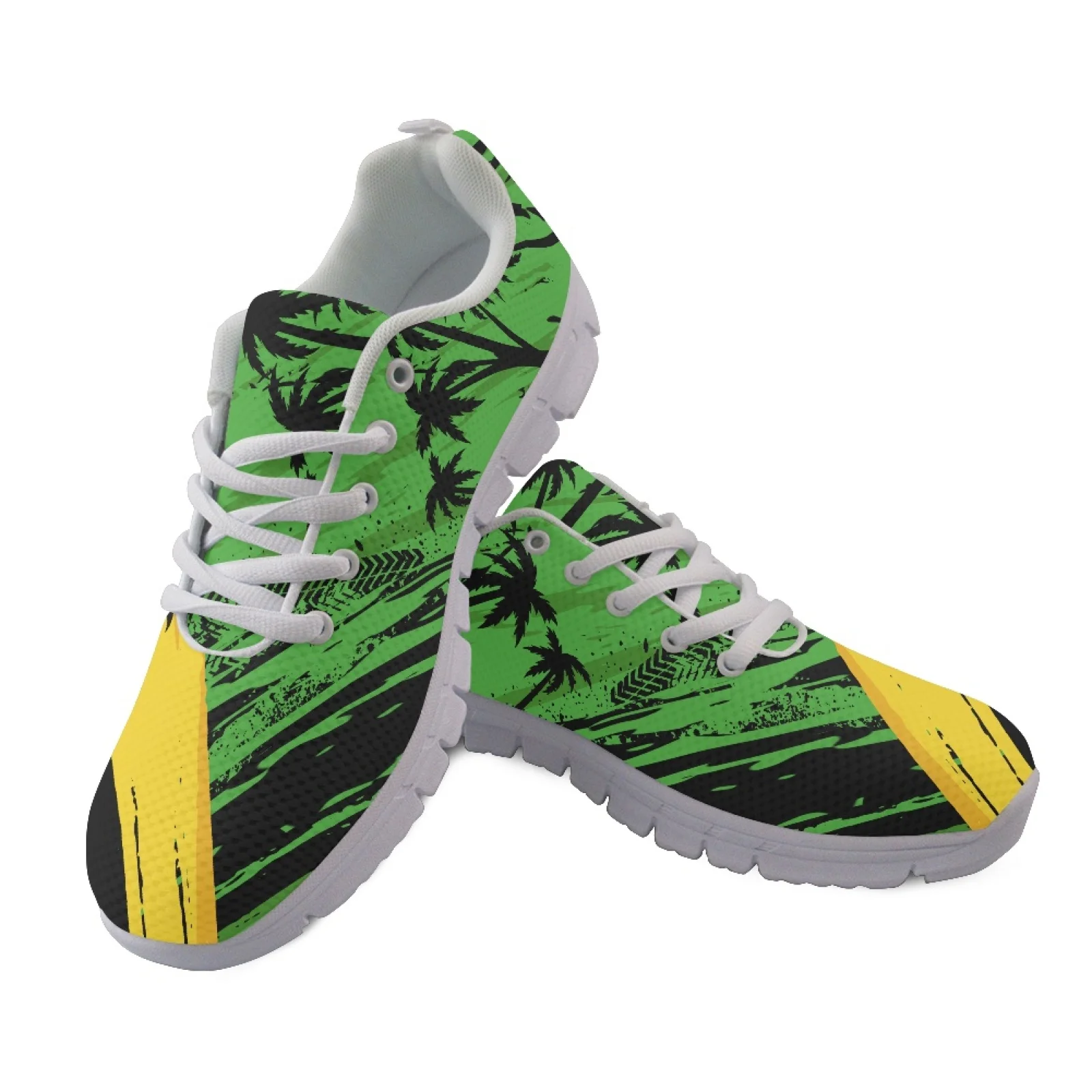 Coloranimal Flowers Sports Tennis Shoes Running Sneakers for Men Breathable Hiking Shoes