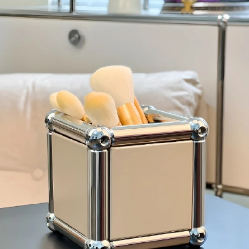 الإبداعية وحدات حامل قلم منظم فرشاة للمكياج صندوق مجوهرات عالي الجودة الحديثة سطح المكتب مكتب منظم سطح المكتب #5